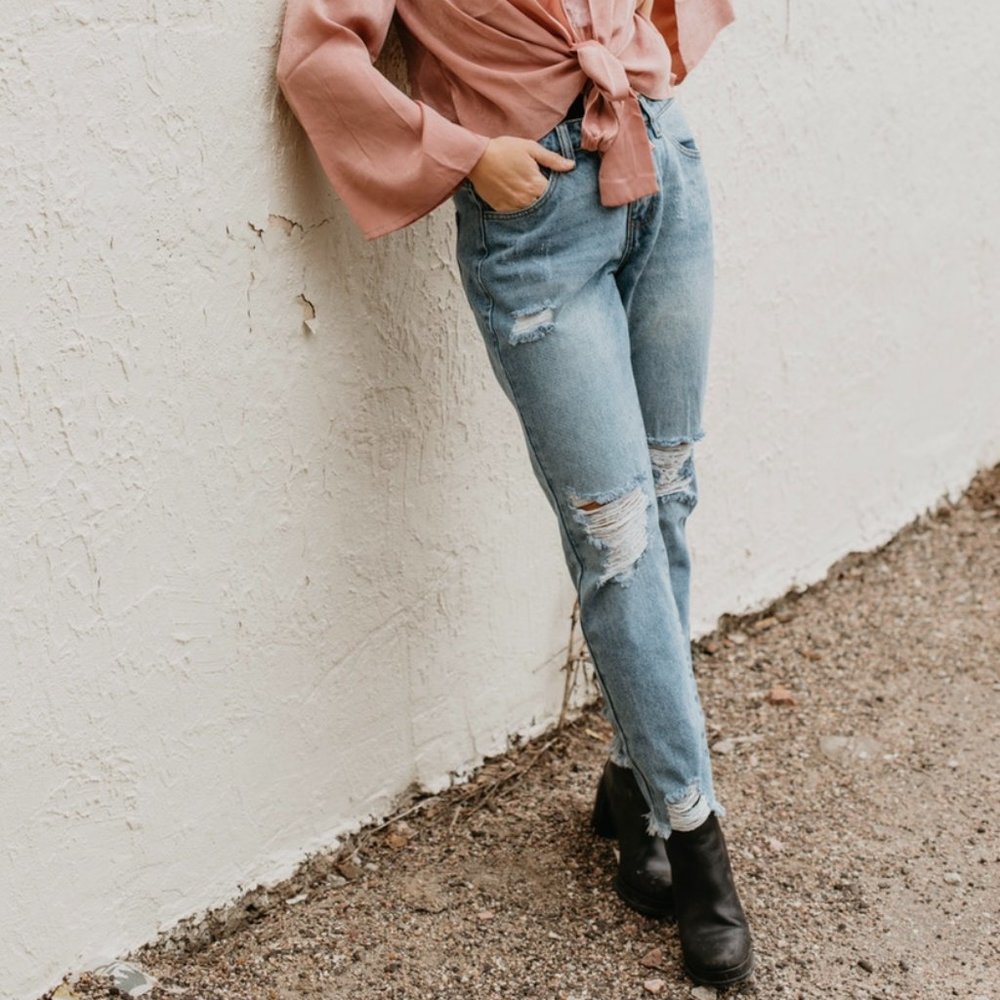 KanCan Slouchy High Rise Denim